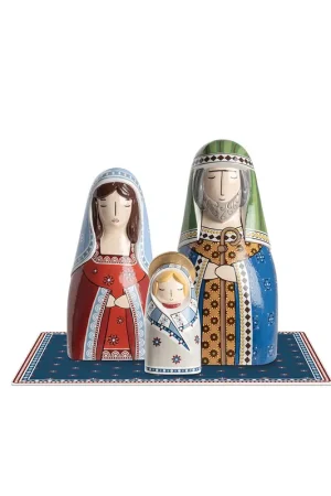 Presepe con la sacra famiglia con tappetino Nuovo Arrivo