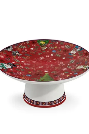 Alzatina piccola in ceramica con decorazione Natalizia A Buon Prezzo