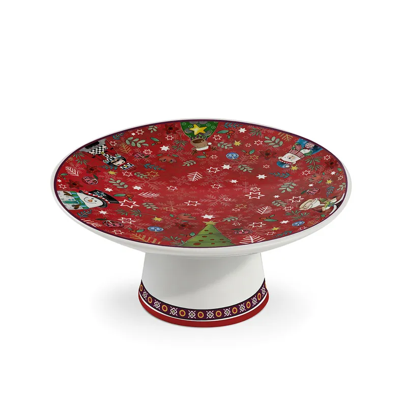 Alzatina piccola in ceramica con decorazione Natalizia A Buon Prezzo