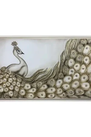 Quadro moderno dipinto a mano su tela in cotone "Narciso" 130x70 Reso Gratuito
