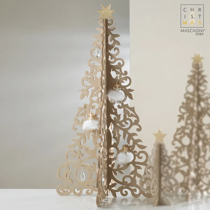 Acquista Ora Decorazione natalizia per la tavola Abete alto in legno