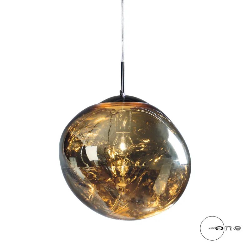 Offerta Lampada a sospensione singola con diffusore grande in vetro - 60W