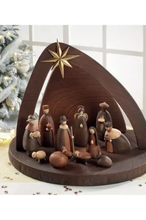 Presepe complete in resina effetto legno Offerta Speciale