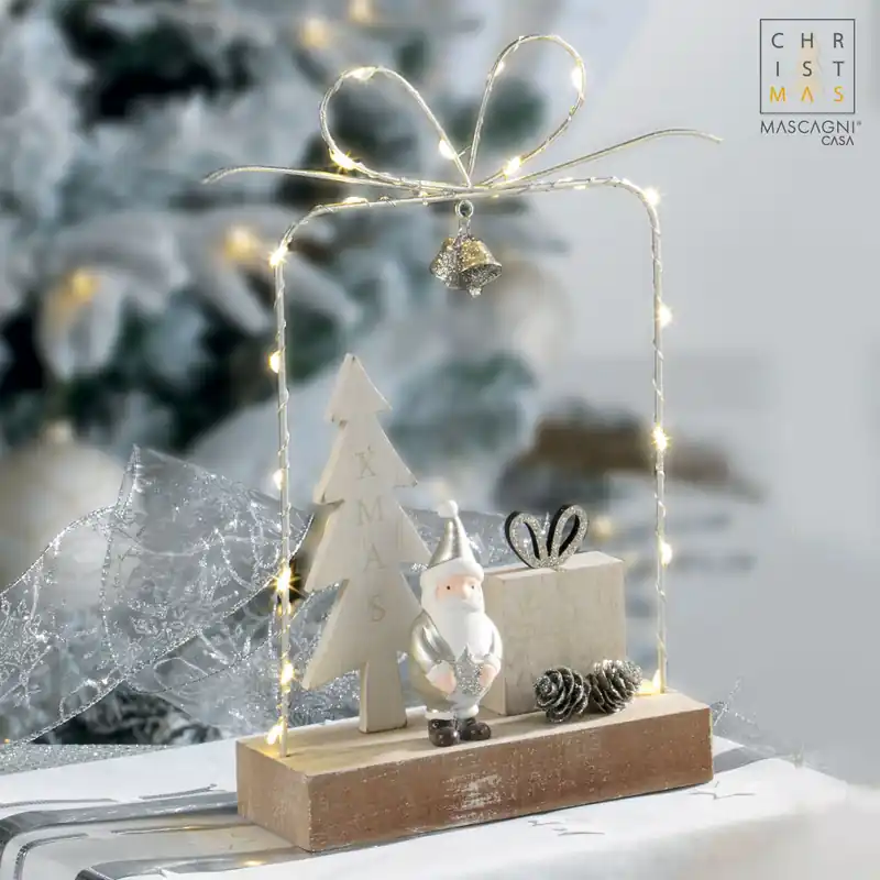 Decorazione natalizia con Babbo Natale con LED Ultimissimo Modello
