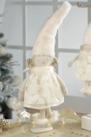 Super Prezzo Decorazione natalizia pupazzetto grande scamosciato