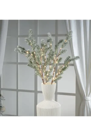 Scelto Dai Clienti Set 3 rametti di abete con LED