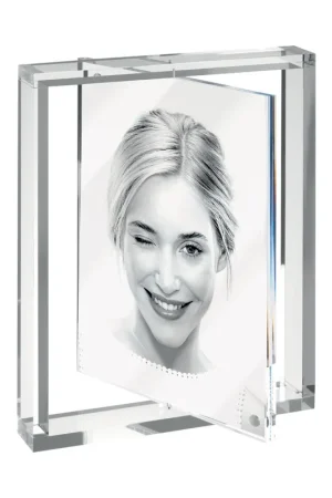 Esclusivo Portafoto con cornice rotante in plexiglass - Foto 15x20