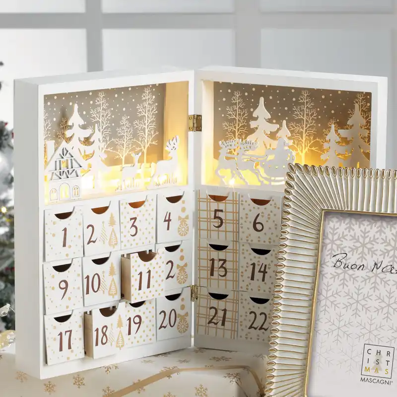 Non Perdere Decorazione natalizia per la tavola con il calendario dell‘avvento con LED