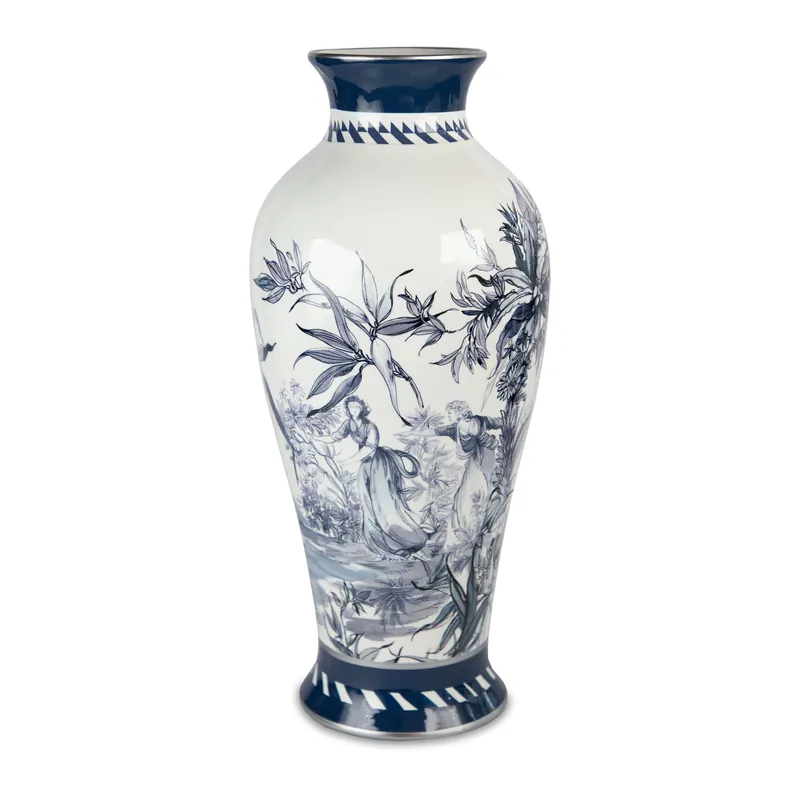 Spedito Oggi Vaso da interni in porcellana dal design classico