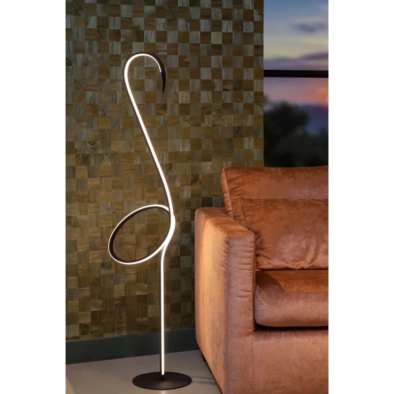 Popolare Lampada da terra in metallo con diffusore a LED Rgb dal design moderno - 14W - Lumen 621 - RGB - IP20
