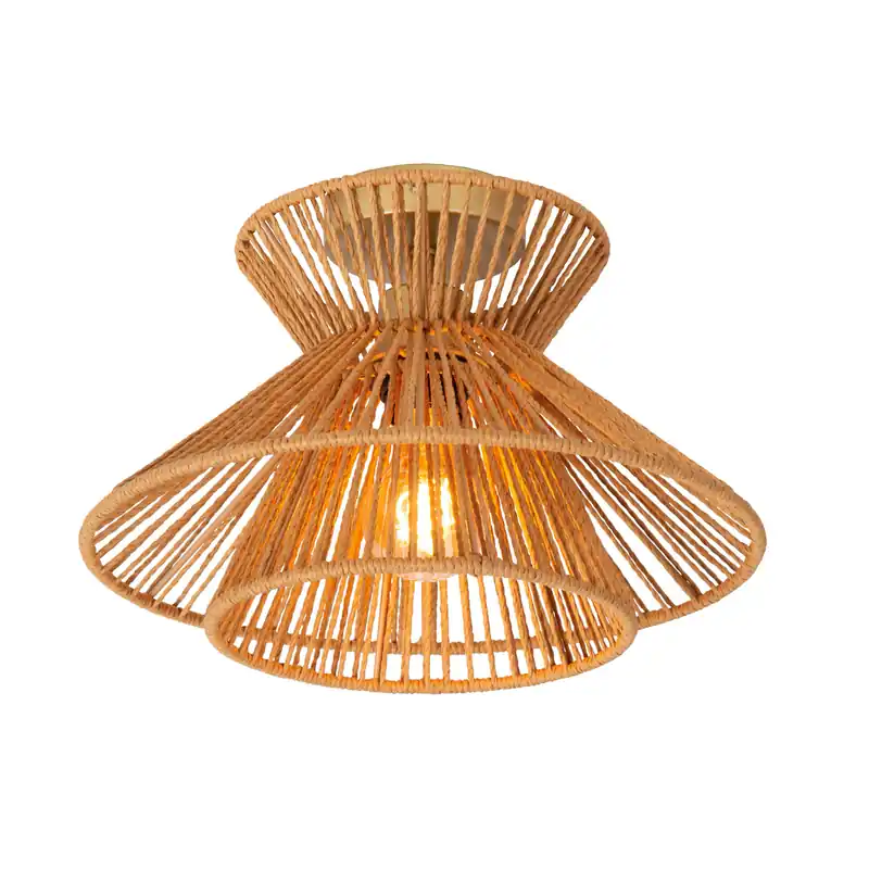 Solo Oggi Lampada da soffitto dal design rustico struttura in metallo e paralume in carta - 60W - IP20