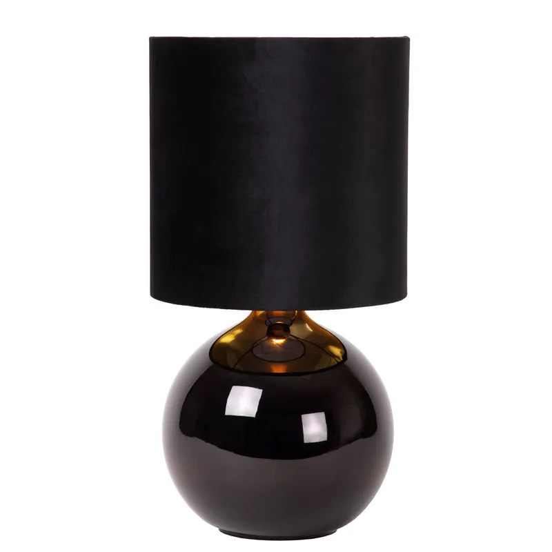 Lampada da tavolo in vetro dal design moderno con diffusore in tessuto - 60W - IP20 Super Prezzo
