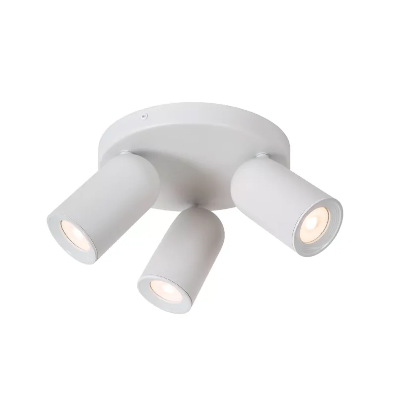 Prezzo Conveniente Faretto a soffitto rotondo con tre diffusori orientabili dal design moderno - 35W - IP20