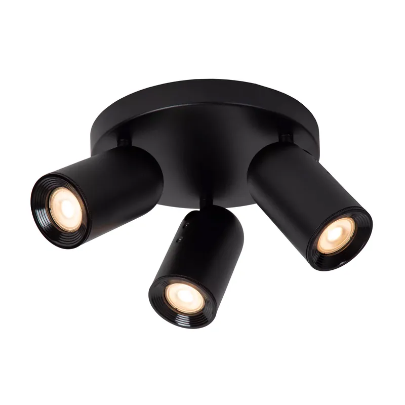 Offerta Speciale Faretto a soffitto rotondo con tre diffusori orientabili dal design moderno - 35W - IP20