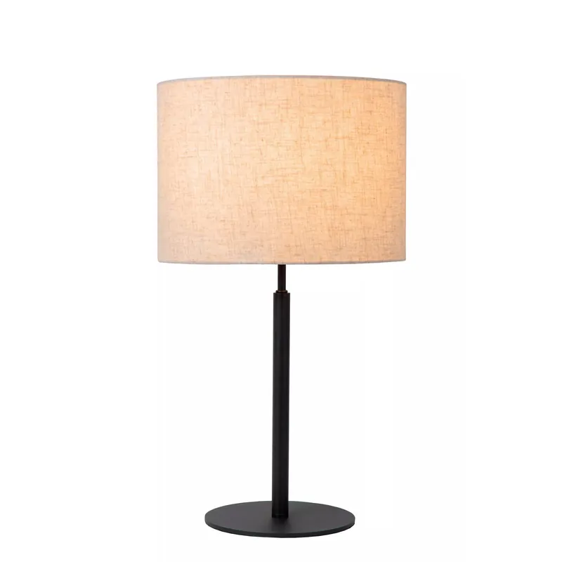 A Buon Prezzo Lampada da tavolo moderna struttura in metallo con diffusore ovale in tessuto - 40W - IP20