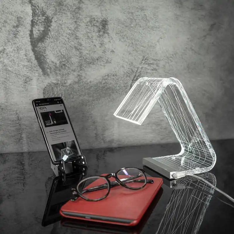 Lampada da comodino a LED in plexiglas dal design moderno Online - 18W - 4000k Luce Naturale Nuova Collezione