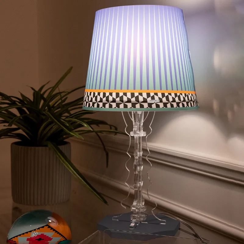 Abatjour da comodino in plexiglass con lampadina a LED di design Ethnic - 40W - IP20 Solo Oggi