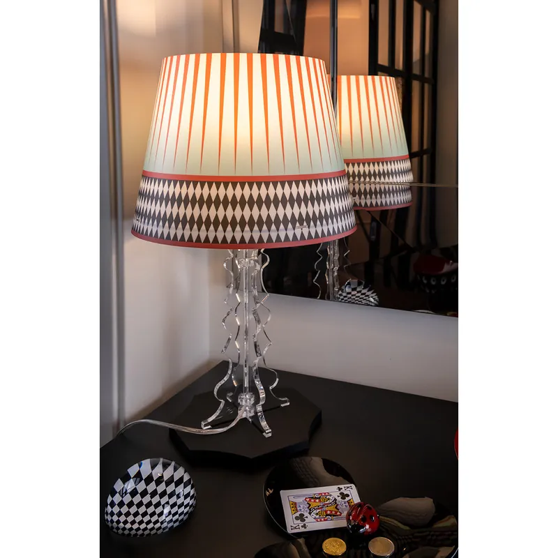 Lampada da tavolo in plexiglass con lampadina a LED di design Foulard - 100W - IP20 Vendita Finale