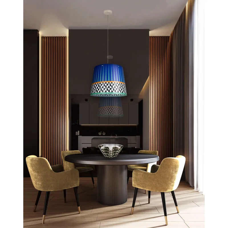 Lampada a sospensione dal design moderno con lampadina E27 stile Ethnic - 100W - IP20 Popolare