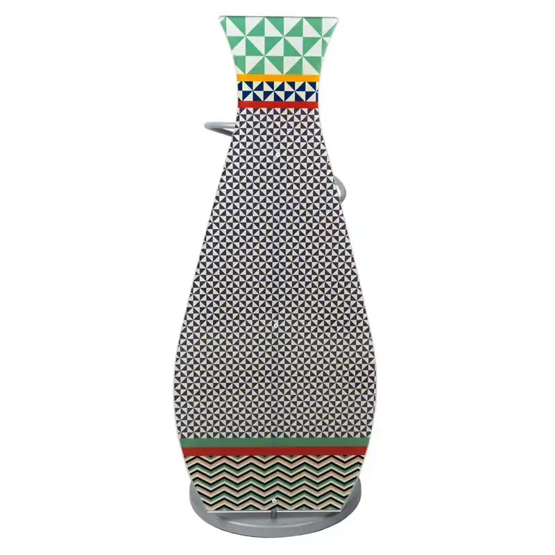 Portaombrelli struttura in metallo e pannello in plexiglass decoro Multicolor Offerta