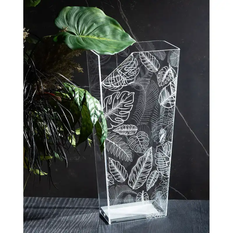 Prezzo Conveniente Portaombrelli dal design moderno in plexiglass con decoro Bora Bora