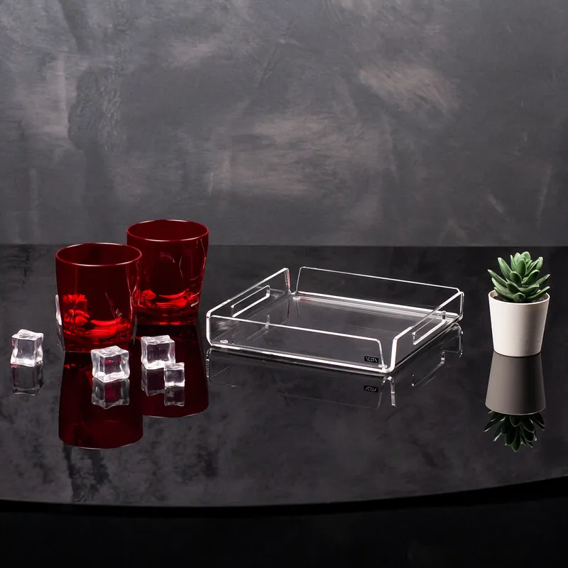 Vassoio quadrato mini in plexiglass dal design moderno ed elegante Must-Have