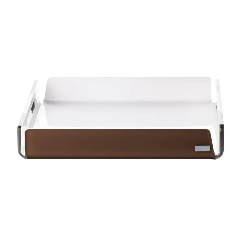 Vassoio quadrato mini in plexiglass dal design moderno ed elegante Offerta Lampo