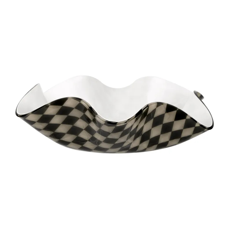 Centrotavola medio in plexiglass dal design moderno decoro Foulard Reso Gratuito