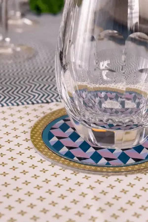 Affare Sottobottiglia rotondo in PMMA dal design moderno con decoro Modern