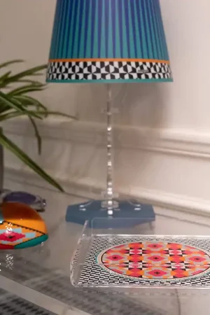 Affare Vuotatasche in plexiglass dal design moderno con decoro Ethnic