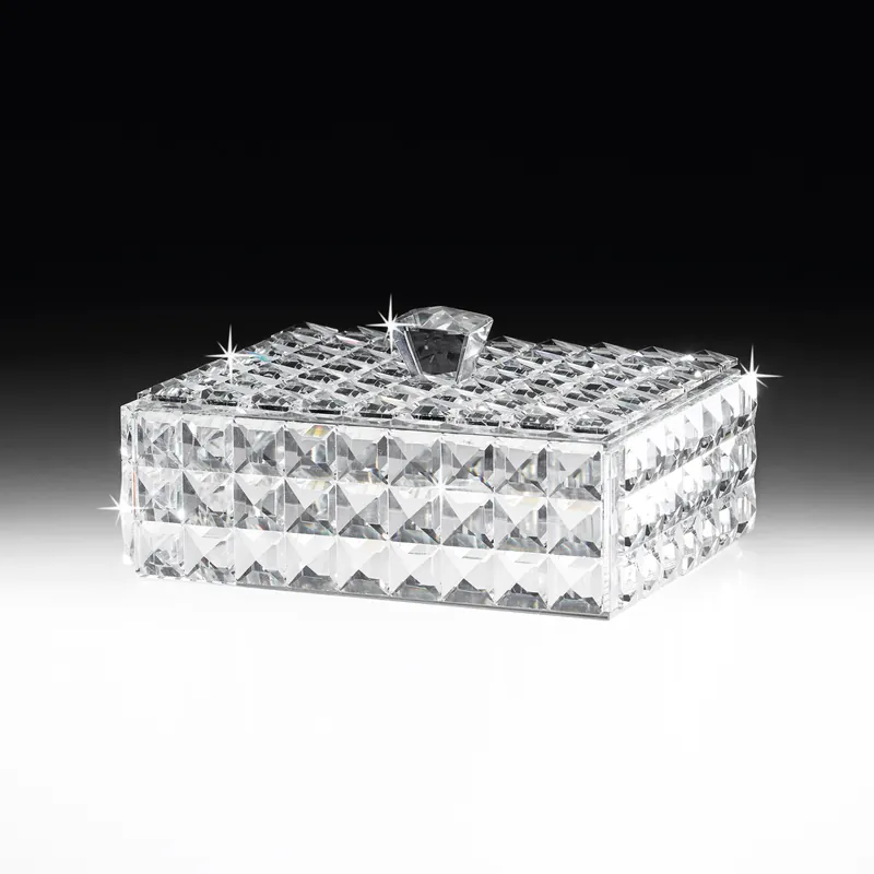 Esclusivo Portagioie in cristallo dal design moderno ed elegante