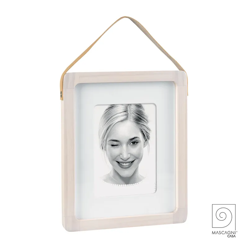 Portafoto da parete con cornice in legno dal design moderno - Foto 20x25 Ultima Occasione