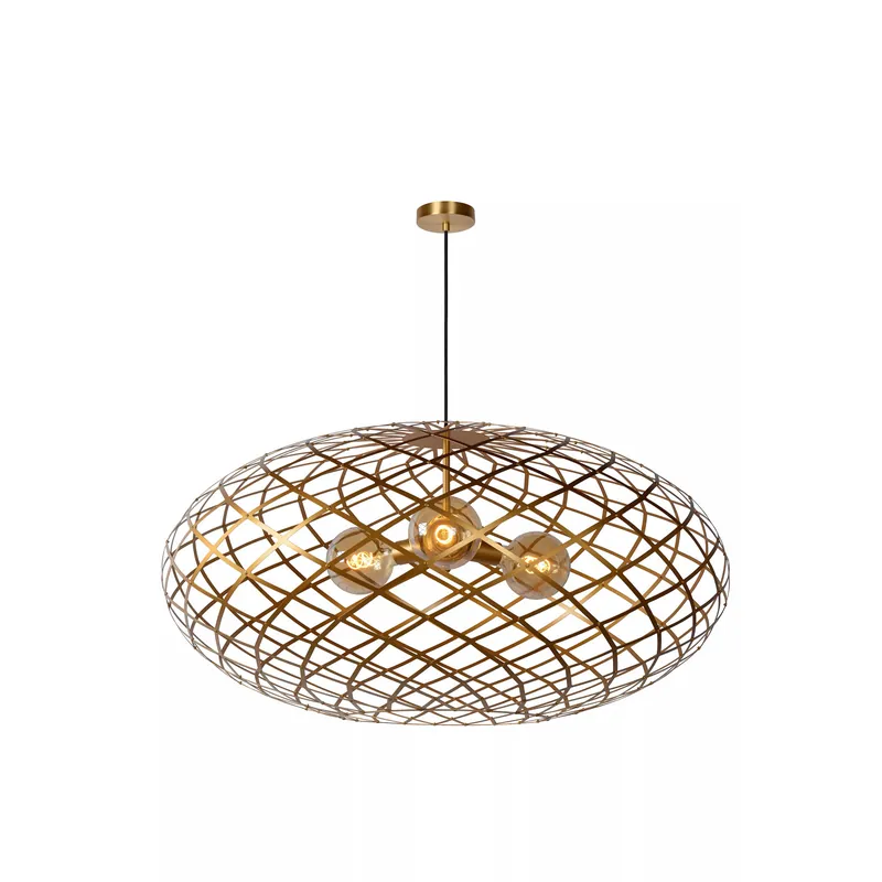 Must-Have Lampadario grande moderno con struttura e paralume in metallo - 60W - IP20
