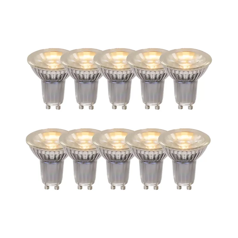 Saldi Set di 10 Lampadine LED - Ø 5 cm - LED - GU10 - 10x5W 2700K - 5W - Lumen 350 - 2700k Luce Calda - IP20