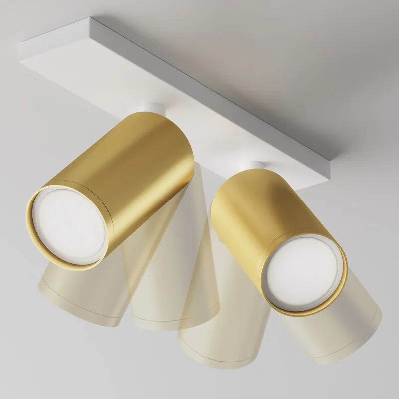 Ultima Occasione Faretti da soffitto moderno con doppio diffusore orientabile in alluminio - 10W - IP20