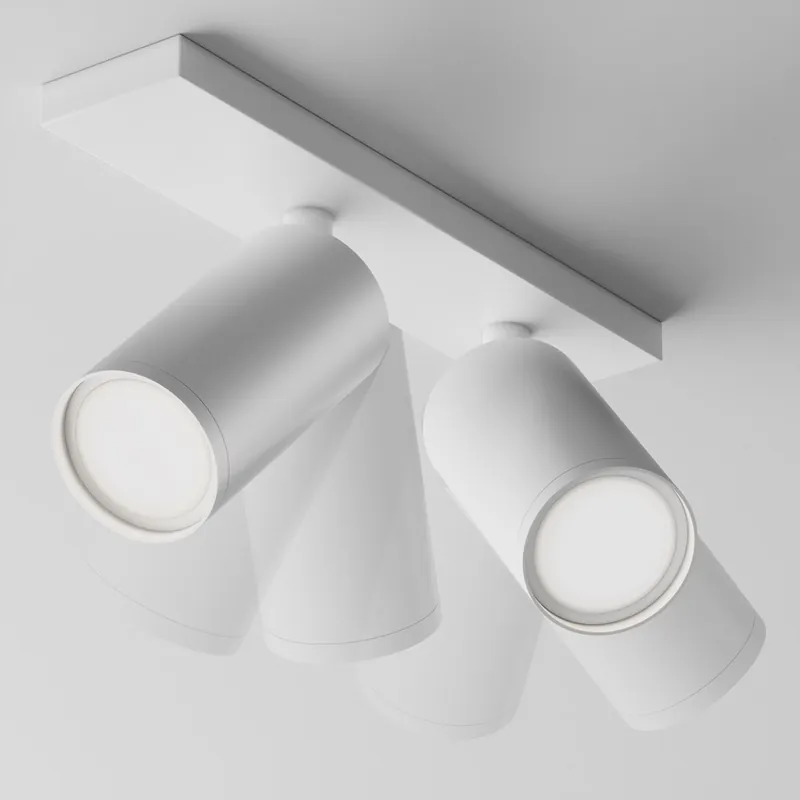 Offerta Lampo Faretti da soffitto moderno con doppio diffusore orientabile in alluminio - 10W - IP20