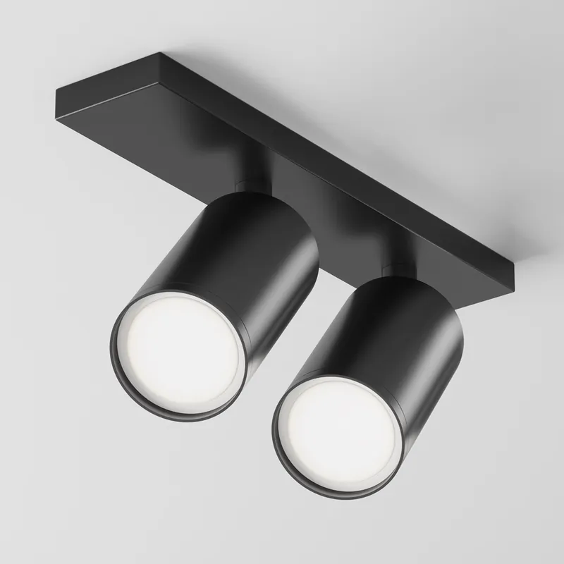 Compra Adesso Faretti da soffitto moderno con doppio diffusore orientabile in alluminio - 10W - IP20
