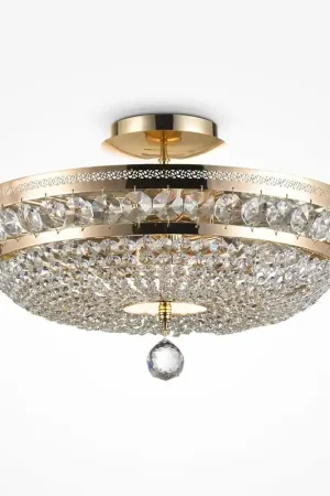 Ultime Pezzi Lampadario classico con struttura in metallo e finitura in cristallo - 60W - IP20