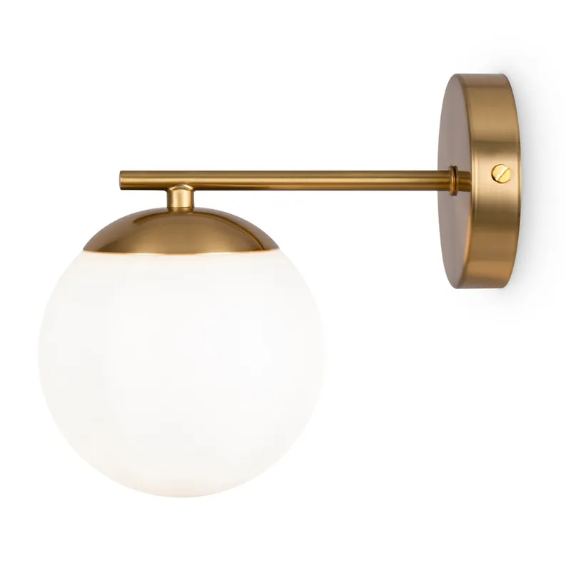 Compra Adesso Lampada a muro dal design moderno con diffusore in vetro opalino - 60W - IP20