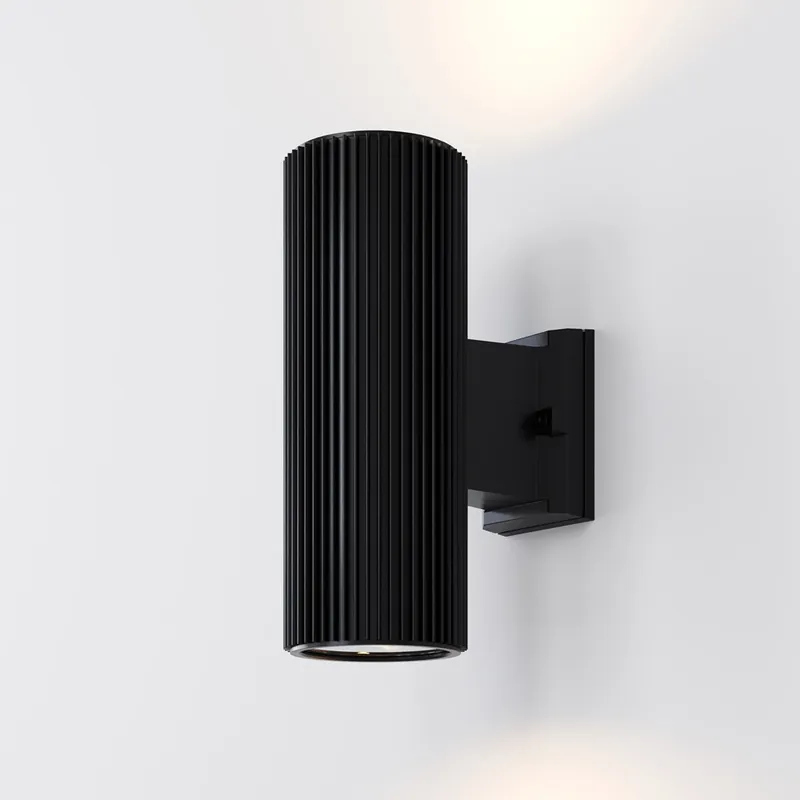 Vendita Finale Applique da esterno grande con struttura in metallo doppio diffusore - 60W - IP54