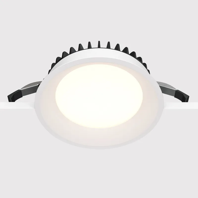 Faretto a incasso in alluminio rotondo per bagno dal design moderno - 18W - Lumen 1400 - 4000k Luce Naturale - IP44 Spedito Oggi