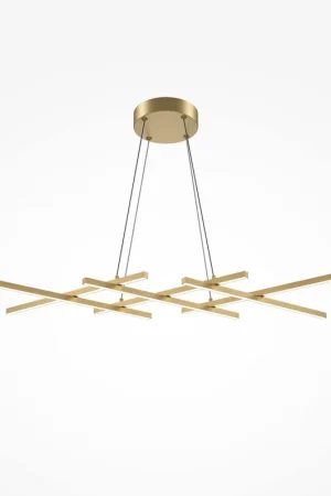 Acquista Ora Lampada a sospensione a LED con struttura in alluminio dal design moderno - 40W - Lumen - 2200k-3000k - IP20
