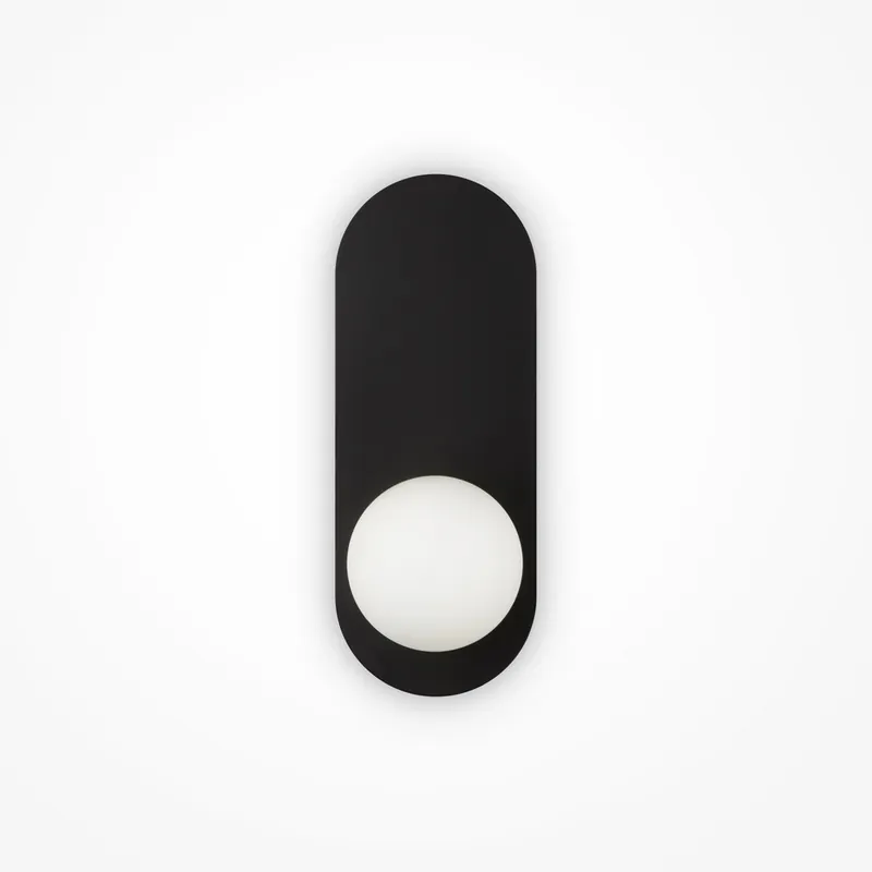 Affare Applique da parete con base in metallo e diffusore a boccia in vetro - 28W - IP20