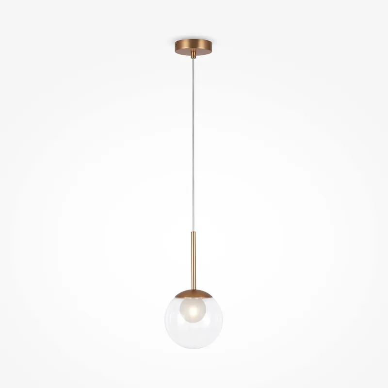 Scelto Dai Clienti Lampada a sospensione in metallo con singolo diffusore a boccia in vetro - 20W - IP20