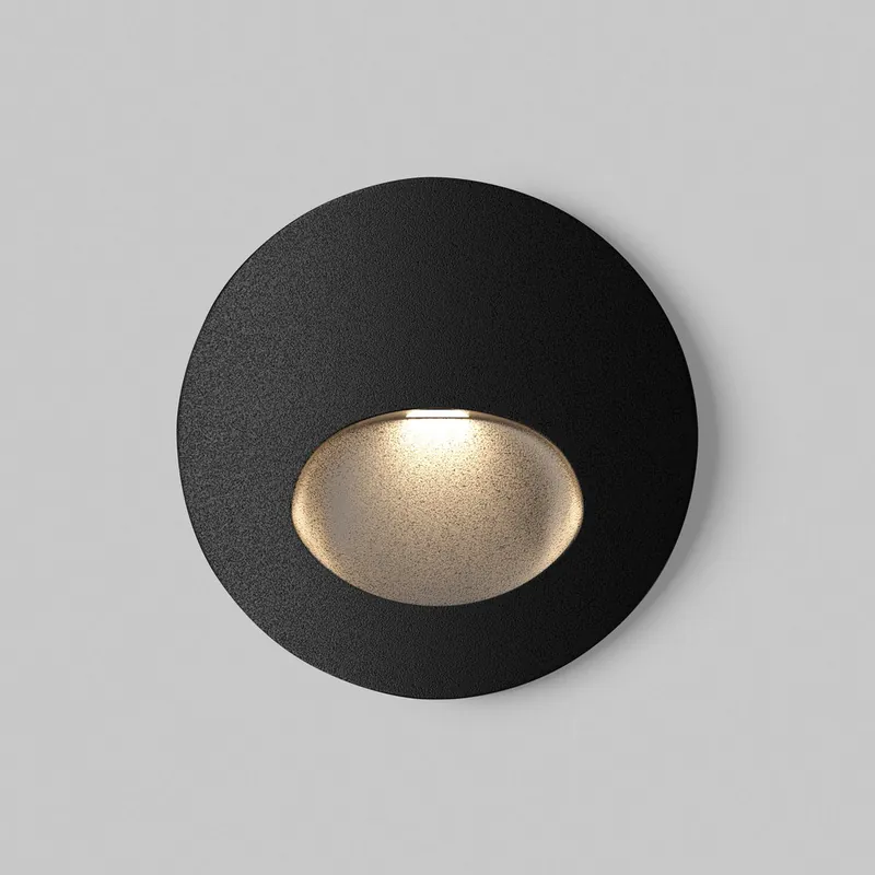 Prezzo Scontato Illuminazione per scale a LED struttura in alluminio rotonda dal design moderno - 3W - Lumen 60 - 3000k Luce Calda - IP54