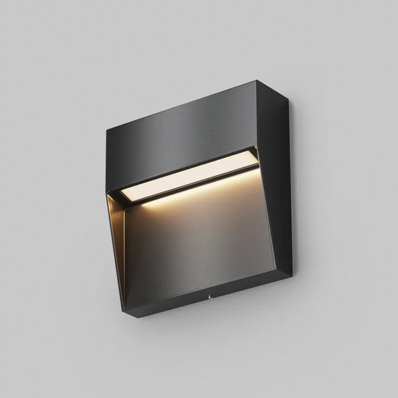 Illuminazione per scale a LED struttura in alluminio quadrata dal design moderno - 3W - Lumen 100 - 3000k Luce Calda - IP54 Economico