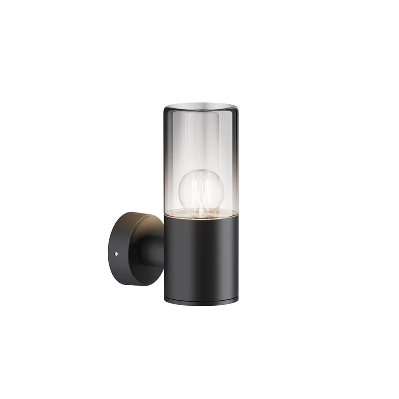 Compra Online Lampada da parete per esterno con struttura in alluminio e diffusore in vetro - 60W - IP54