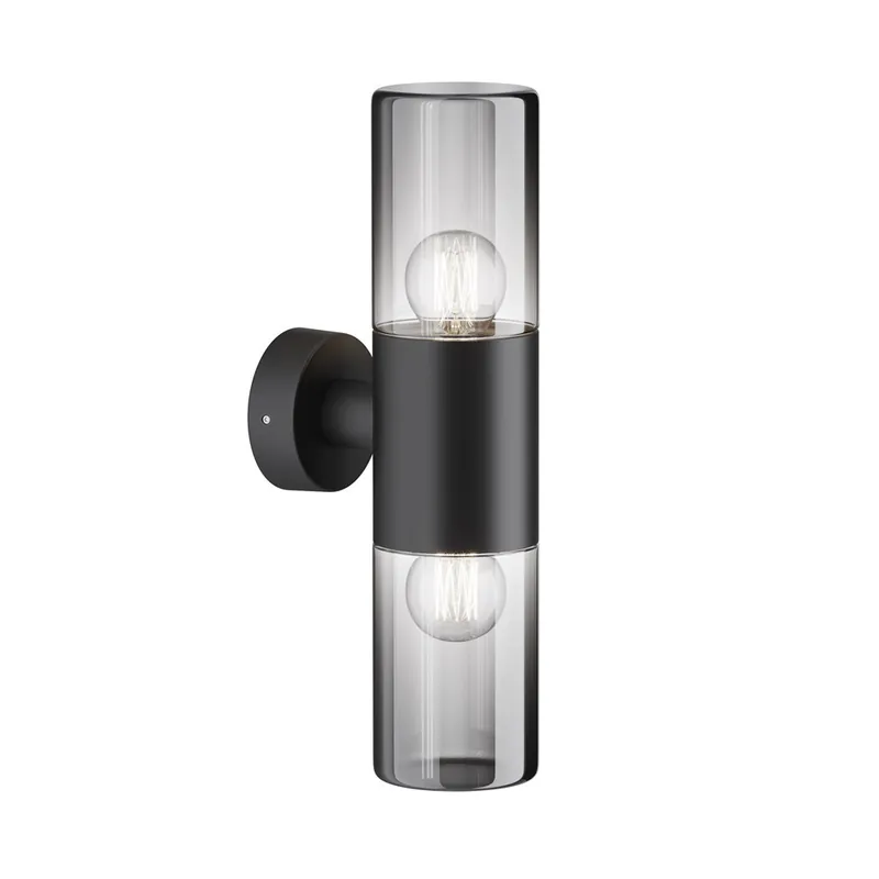 Ultima Occasione Lampada da muro per esterno struttura in alluminio e doppio diffusore in vetro - 60W - IP54