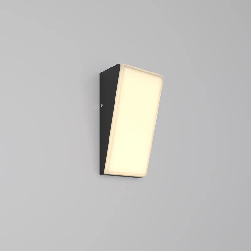 Offerta Applique a LED da esterno in alluminio con diffusore verticale in acrilico - 10W - Lumen 1100 - 3000k Luce Calda - IP54
