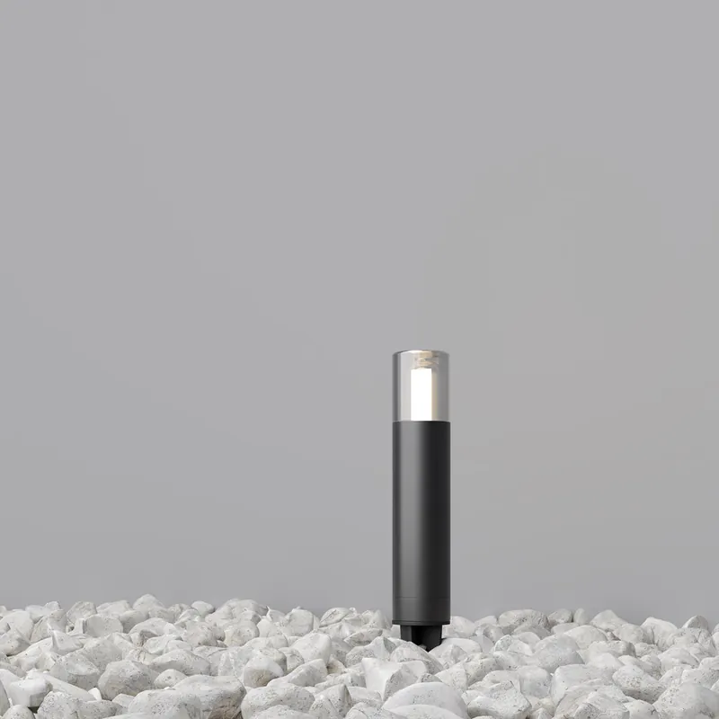 Lampioncino da giardino in alluminio e diffusore in vetro - 20W - IP54 Occasione Imperdibile